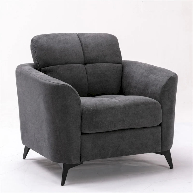 Ensemble de salon avec canapé, causeuse et fauteuil en velours