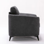 Ensemble de salon avec canapé, causeuse et fauteuil en velours