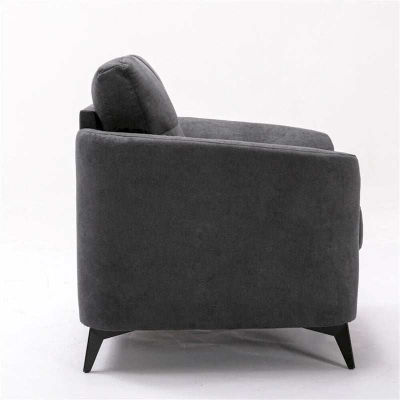 Ensemble de salon avec canapé, causeuse et fauteuil en velours