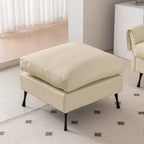 Canapé d'angle moderne avec ottomane convertible