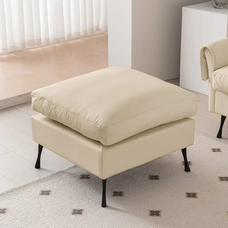 Canapé d'angle moderne avec ottomane convertible