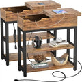 Table d'appoint avec station de recharge - 11P x 23,6L x 24,5H