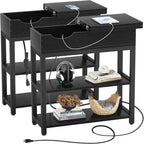 Table d'appoint avec station de recharge - 11P x 23,6L x 24,5H