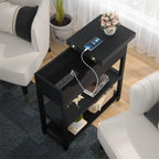 Table d'appoint avec station de recharge - 11P x 23,6L x 24,5H