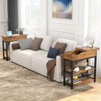 Table d'appoint avec station de recharge - 11P x 23,6L x 24,5H
