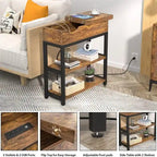 Table d'appoint avec station de recharge - 11P x 23,6L x 24,5H