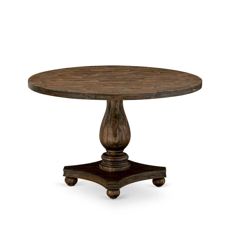 Table à manger - une table à manger et des chaises en tissu de lin Limelight, Jacobean vieilli (option de pièces)
