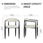 Ensemble de salle à manger moderne et minimaliste de 9 pièces avec plateau en pierre frittée extensible de 240 cm et 8 chaises en tissu