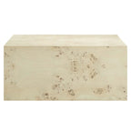 Table basse carrée en loupe de bois Cosmos 36 - S.O.