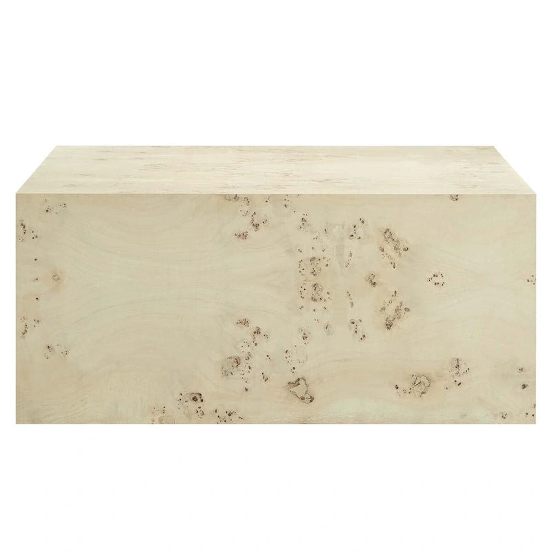 Table basse carrée en loupe de bois Cosmos 36 - S.O.