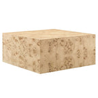 Table basse carrée en loupe de bois Cosmos 36 - S.O.