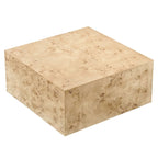 Table basse carrée en loupe de bois Cosmos 36 - S.O.