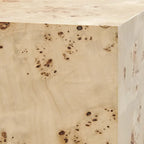 Table basse carrée en loupe de bois Cosmos 36 - S.O.