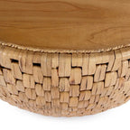 Table basse tambour ronde en rotin Captiva