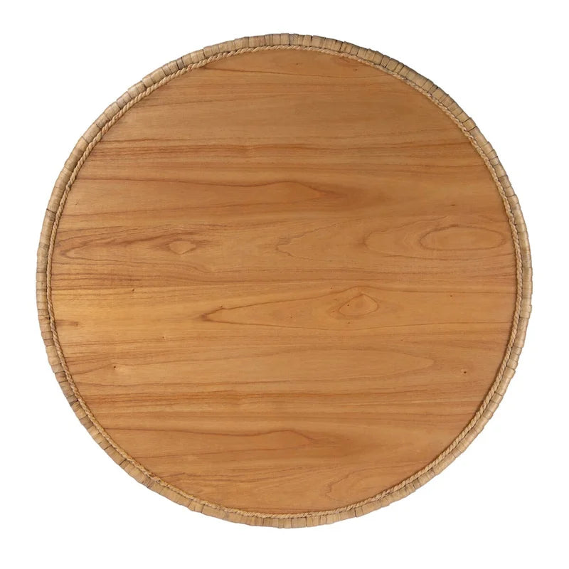 Table basse tambour ronde en rotin Captiva