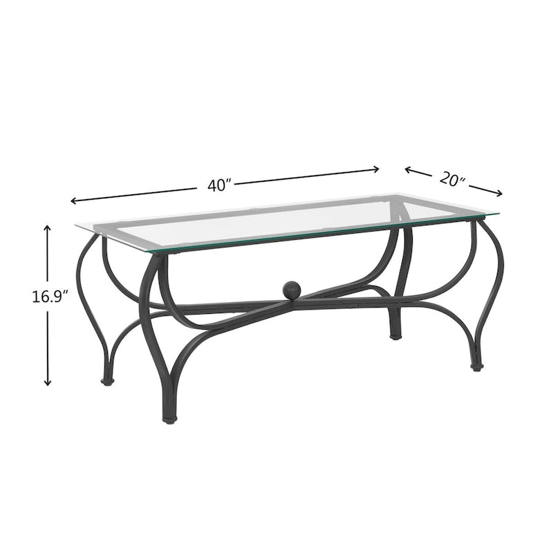 Ensemble de 3 tables basses en verre trempé