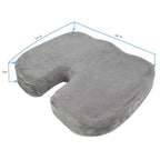 Coussin de siège en mousse à mémoire de forme et gel rafraîchissant, ergonomique et orthopédique pour le coccyx
