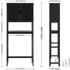 Meuble de Rangement Salle de Bain - 10.63P x 25.4L x 68.9H