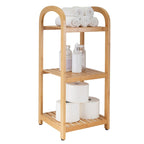 Tour de bambou à 3 niveaux Organize It All - 12 x 12 x 27.76