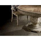 Table à manger ronde de luxe vintage Chatelet 54 de style campagnard