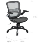 Chaise de bureau de direction Office Star avec siège et dossier en maille